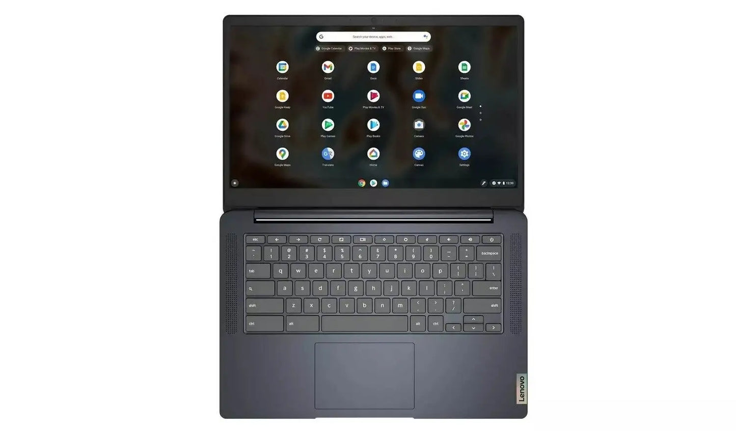 New Lenovo IdeaPad 3 Chromebook Laptop - 15.6 Inch Full HD Laptop - 8GB Memory - 64GB Storage - Intel Celeron N4500- Dual core