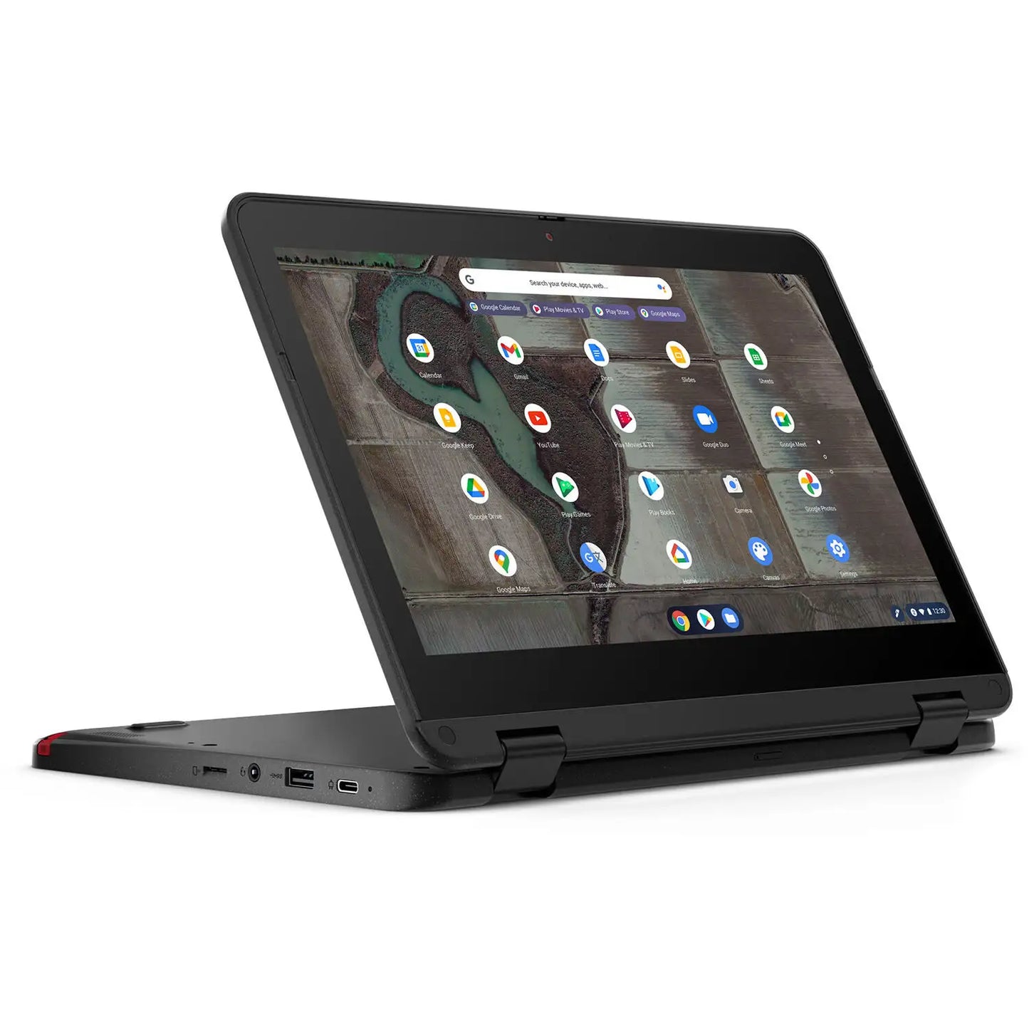 New Lenovo 12.2" 500e Yoga Touchscreen Chromebook-Intel N-series - N100 - 4 GB RAM - 32 GB eMMC-Chrome OS