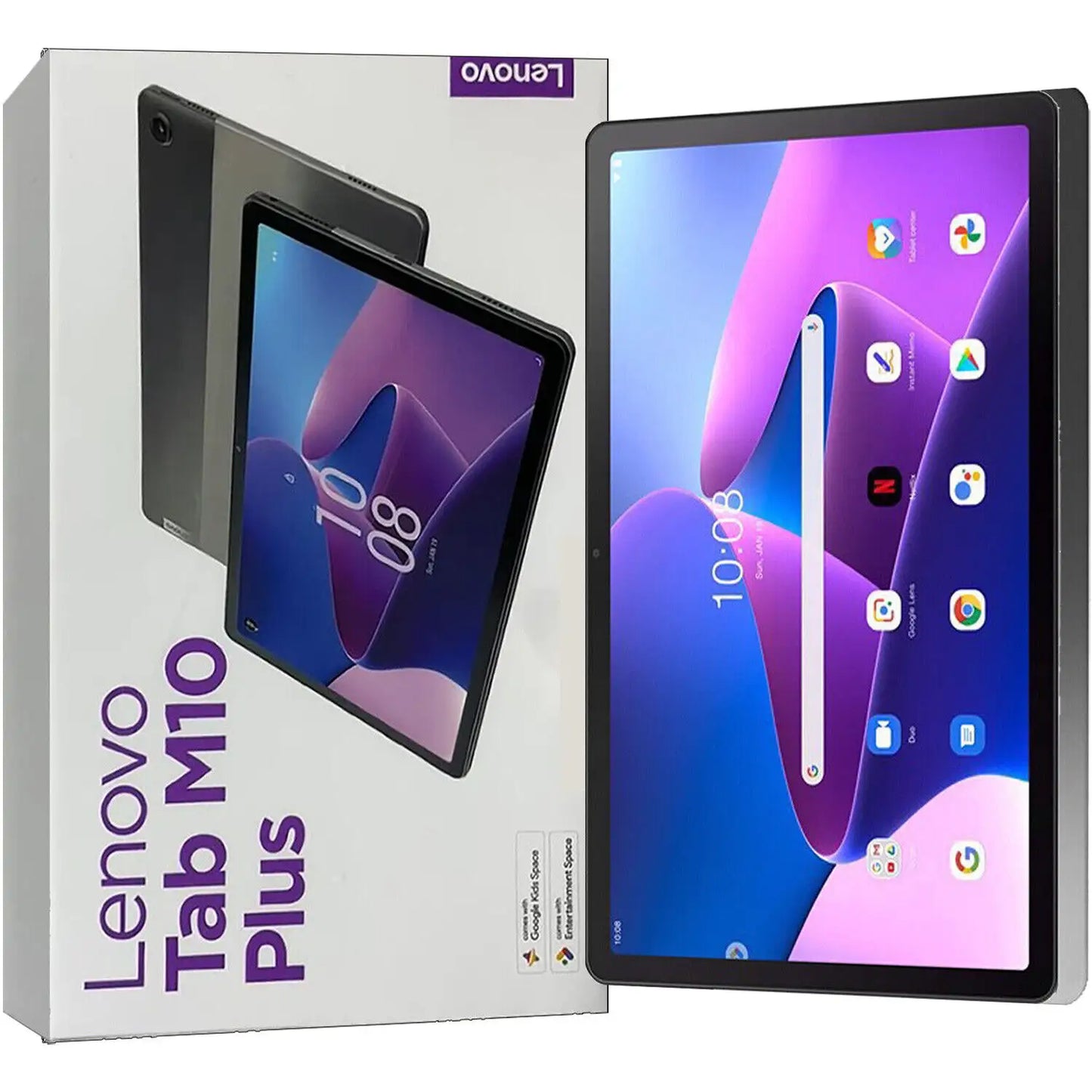 New Lenovo Tab M10 Plus (3rd Gen) TB125FU Tablet - 10.6" 2K - Octa-core - 4 GB RAM - 64 GB Storage - Android 12 - Storm Gray