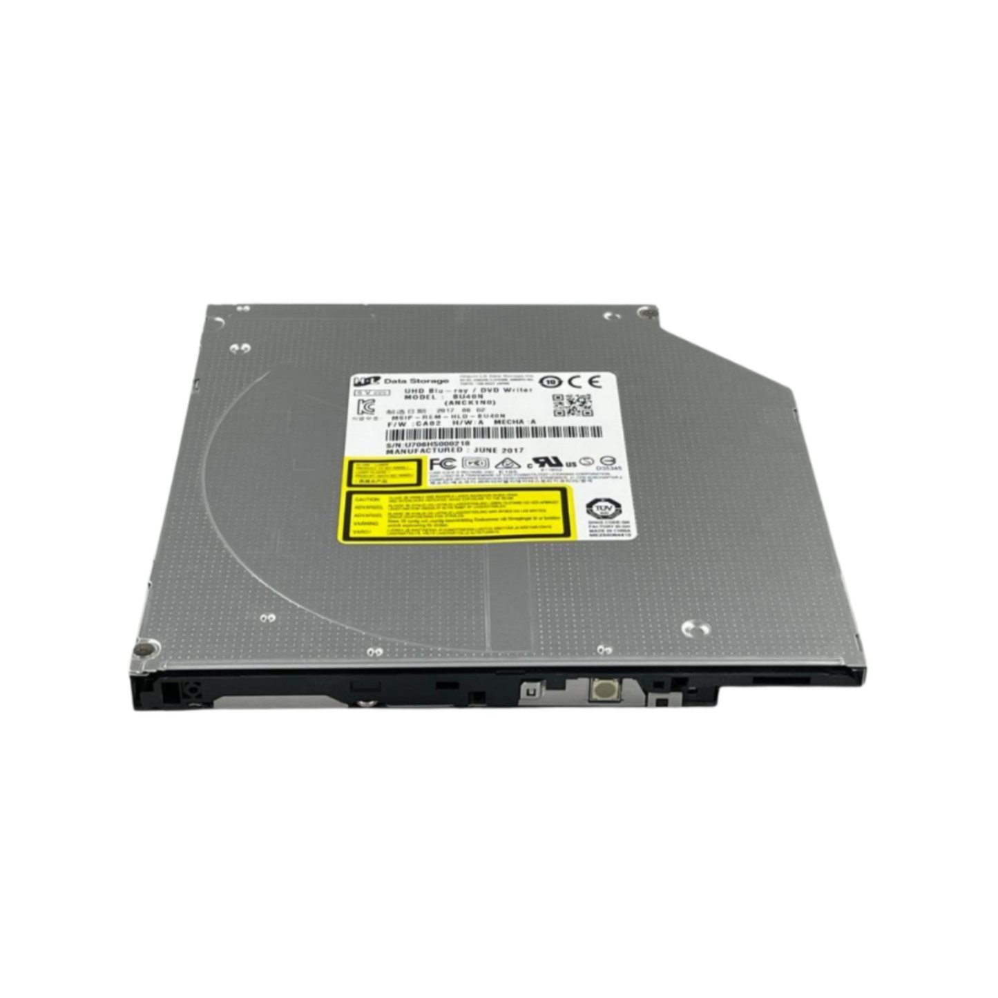 LG BU40N Ultra Slim Blu‑ray/DVD Writer – 4K UHD / M‑DISC Support / SATA