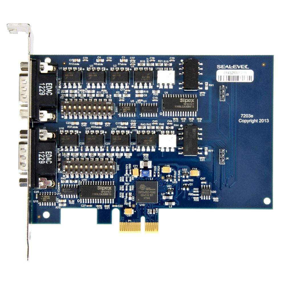 Sealevel 7203e PCI Express 2-Port Isolated RS-232/422/485 Serial Adapter